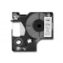 QOLTEC Etikettenband für DYMO D1 43613 6mm x 7m Weiß mit schwarzem Druck