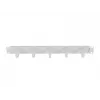 LANBERG 19 Zoll 1U Kabelorganizer mit 5 Metallhaltern Typ B, Grau