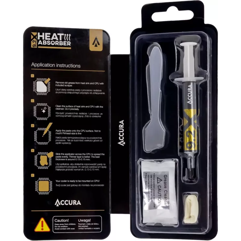 Accura Heat Absorber 9.2X Grau Set 2 g Wärmeleitpaste