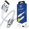 3mk Hyper Cable N-SERIES USB-A auf Micro 1m 5V/2,4A 12W Weiß