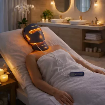 Medivon Lumi 3D Pro LED-Lichtmaske fürs Gesicht, Marineblau