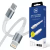 3mk Hyper Cable N-SERIES USB-C auf Lightning 1m 9V/2A 20W Weiß