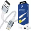 3mk Hyper Cable N-SERIES USB-A auf Lightning 2m 5V/2.4A 12W Weiß