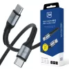 3mk Hyper Cable N-SERIES USB-C auf USB-C 3m PD 3.0 QC 3.0 20V/3A 60W Schwarz