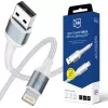 3mk Hyper Cable N-SERIES USB-A auf Lightning 1m QC 3.0 5V/2.4A 12W Weiß