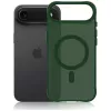3MK Smoke MagCase für Apple iPhone Air - Grüne transluzente MagSafe-Rückseitenhülle