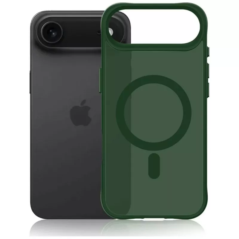 3MK Smoke MagCase für Apple iPhone Air - Grüne transluzente MagSafe-Rückseitenhülle