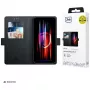 3mk Wallet Case für Samsung Galaxy A37 - Schwarzes PU-Leder mit Kartenfächern, Geldscheinfach, Magnetverschluss & Standfunktion