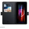 3mk Wallet Case für Samsung Galaxy A37 - Schwarzes PU-Leder mit Kartenfächern, Geldscheinfach, Magnetverschluss & Standfunktion