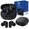 3mk FitPods BT 6.0 True Wireless Stereo Ohrhörer mit Ladecase, Bluetooth 5.0, Touch-Steuerung, IPX4, Schwarz