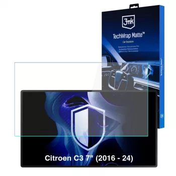 3MK PROTECTION Citroen C3 (2016-2024) TechWrap Mattes Displayschutzfolie für den mittleren Bildschirm