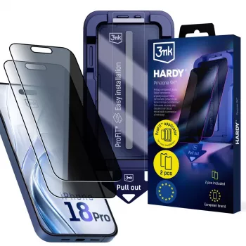 3mk Hardy Privzone 9H Displayschutzfolie für Apple iPhone 18 Pro