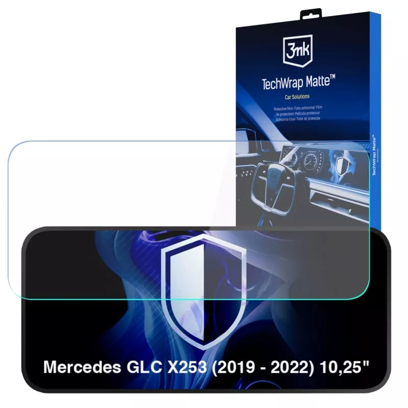 3MK PROTECTION Mercedes GLC X253 (2019-2022) 10,25 Zoll TechWrap Matt Displayschutzfolie