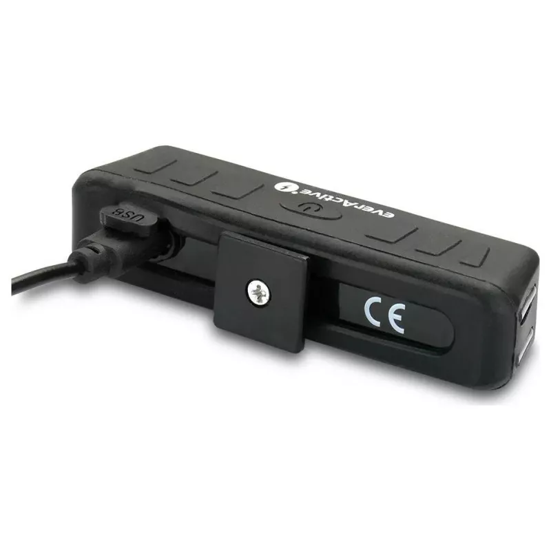 EverActive BL-150R Dual-Beam-Stirnlampe mit Bewegungssensor, 150 Lumen, IPX4 spritzwassergeschützt, Rot/Weiß-LED, 3x AAA
