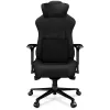 YUMISU 2053 Gaming-Stuhl, Stoffbezug, schwarz (Y-2053-BB-M)