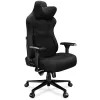 YUMISU 2053 Gaming-Stuhl, Stoffbezug, schwarz (Y-2053-BB-M)