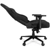 YUMISU 2053 Gaming-Stuhl, Stoffbezug, schwarz (Y-2053-BB-M)
