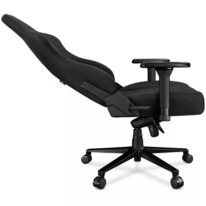 YUMISU 2053 Gaming-Stuhl, Stoffbezug, schwarz (Y-2053-BB-M)