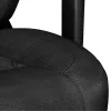 YUMISU 2053 Gaming-Stuhl, Stoffbezug, schwarz (Y-2053-BB-M)