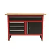 AWTOOLS Werkbank mit 4 Schubladen 120x60x85 cm Grau/Blau