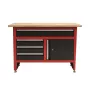 AWTOOLS Werkbank mit 4 Schubladen 120x60x85 cm Grau/Blau