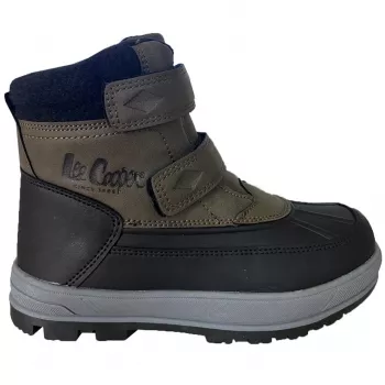 Lee Cooper Kinder Unisex Khaki Klett-Sneaker LCJ-23-01-2058K Größe EU 29