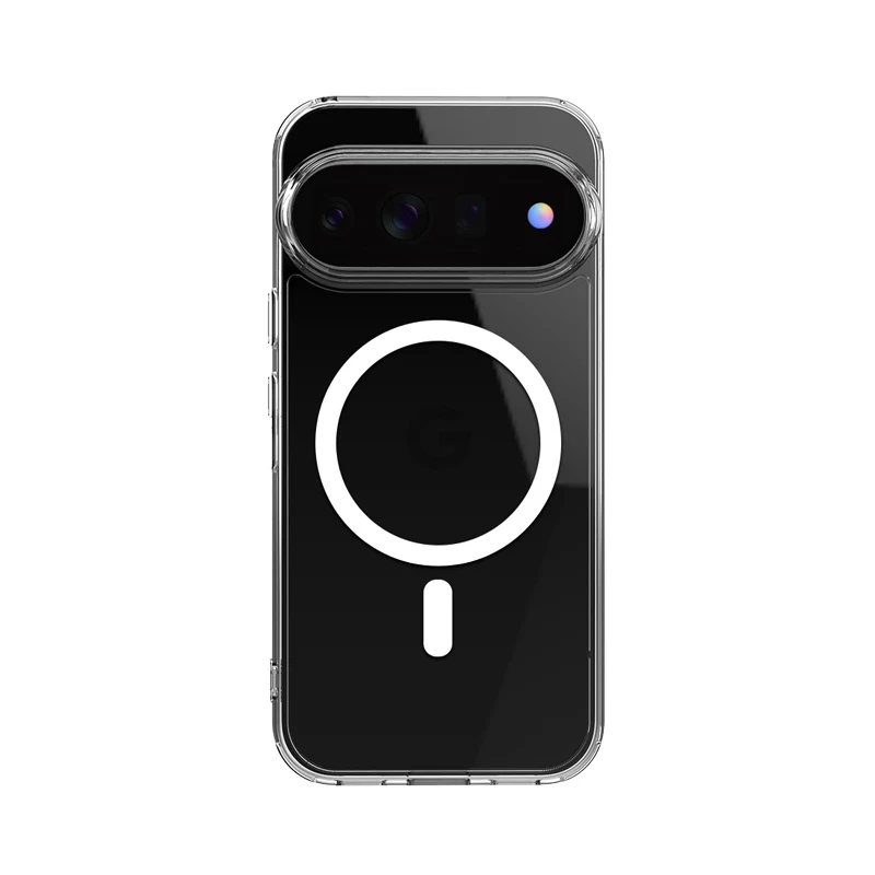 Crong Hybrid Clear Magnetic MagSafe-Hülle für Google Pixel 11 Pro - Transparent