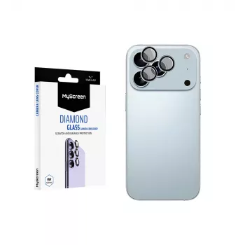 MyScreen Diamond Glass Kamera-Linsenschutz für Apple iPhone 17 Pro Max - 9H gehärtetes Glas, Anti-Fingerabdruck, blasenfrei Installation, transparent
