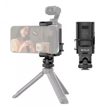 PULUZ Erweiterungsrahmen-Halterung für DJI Osmo Pocket 3 mit 1/4-Zoll-Gewinde und Telefonhalter (PU726B)