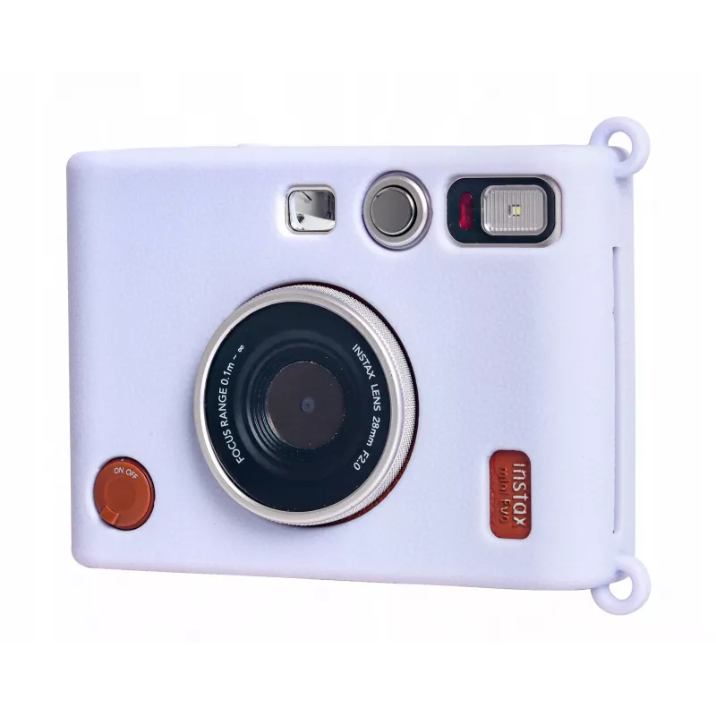 LOVEINSTANT Silikon-Schutzhülle für Fujifilm Instax Mini Evo - Lila