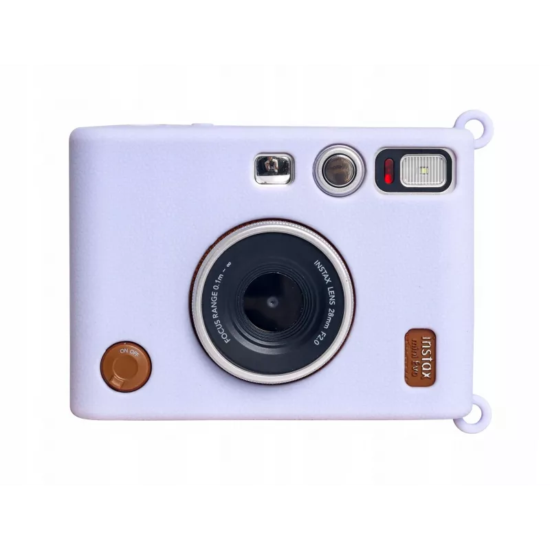 LOVEINSTANT Silikon-Schutzhülle für Fujifilm Instax Mini Evo - Lila