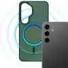 3MK Smoke MagCase für Samsung Galaxy S25 - Grüne transluzente MagSafe-Rückseitenhülle
