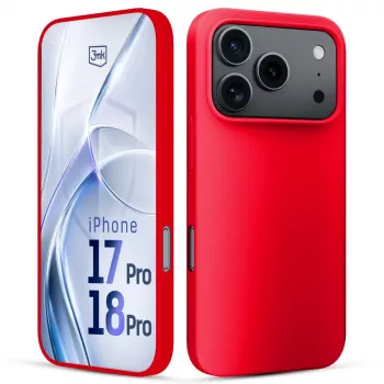 3mk Hardy Mellow Hülle für Apple iPhone 17 Pro / 18 Pro Rot
