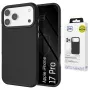 3MK Fortis MagCase für Apple iPhone 17 Pro – Schwarze Hybrid-MagSafe-Rückabdeckung mit Absorber150™ Sturzsicherung