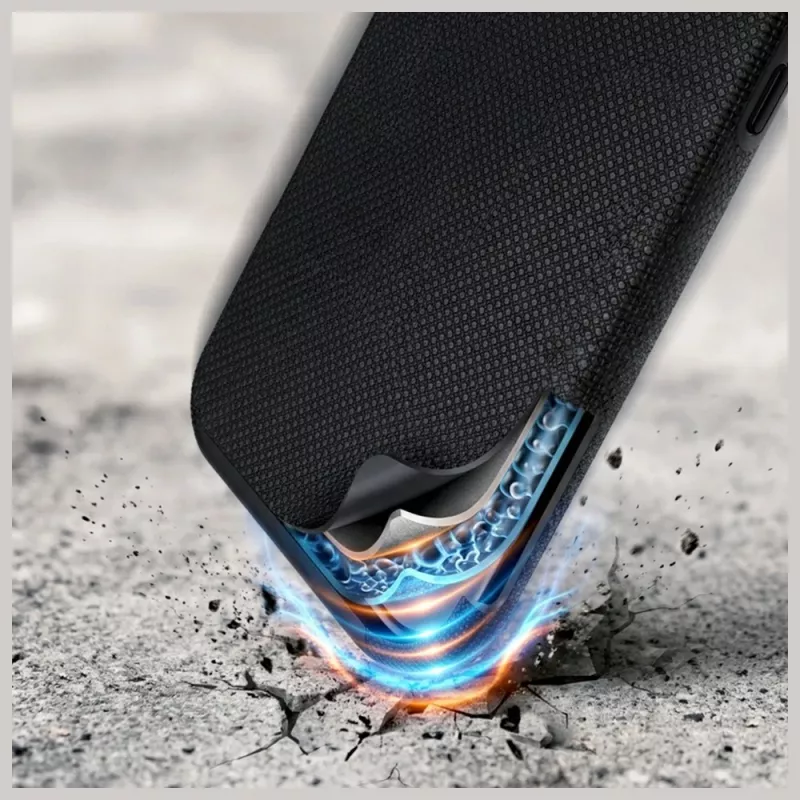 3MK Fortis MagCase für Apple iPhone 17 Pro – Schwarze Hybrid-MagSafe-Rückabdeckung mit Absorber150™ Sturzsicherung