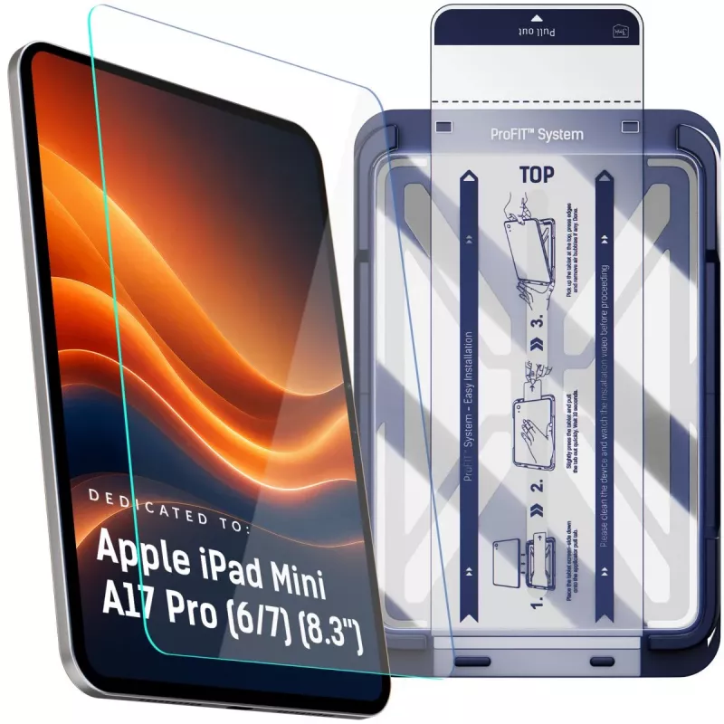 3MK PROTECTION Apple iPad Mini A17 Pro (6/7) (8,3 Zoll) - bis zu 10 3mk HARDY GlassTab ProFIT