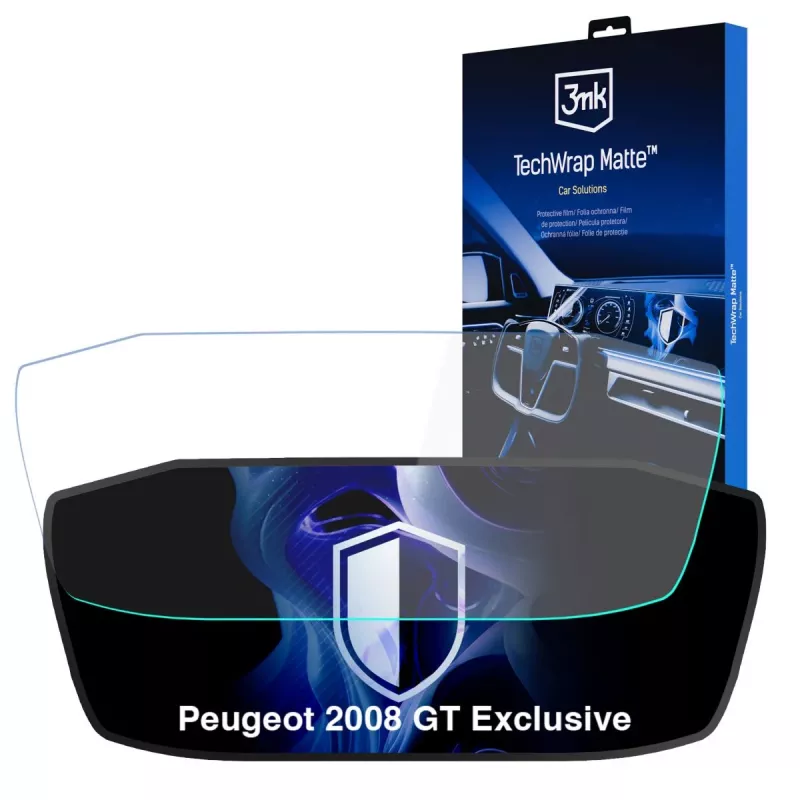 3MK PROTECTION TechWrap Matter Schutzfolie für das Kombiinstrument des Peugeot 2008 GT Exclusive
