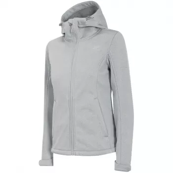 4F Softshelljacke für Damen H4Z22 SFD350 Hellgrau Melange