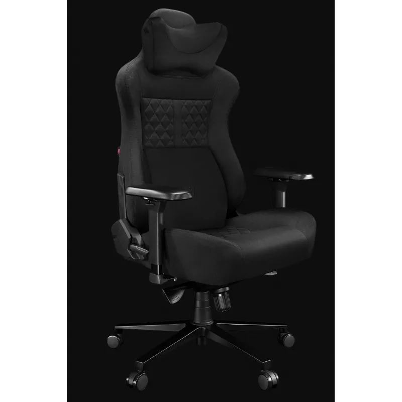 YUMISU 2052 Gaming-Stuhl, Stoffbezug, schwarz (Y-2052-GB-M)