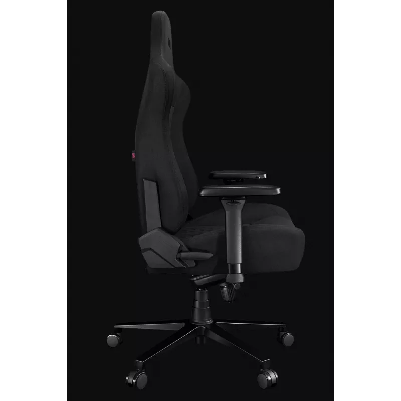 YUMISU 2052 Gaming-Stuhl, Stoffbezug, schwarz (Y-2052-GB-M)
