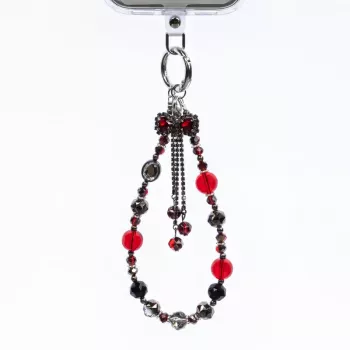 Crong Phone Charm Lanyard Roter Bogen – Universelles Anti-Verlust-Handgelenkband für Smartphones