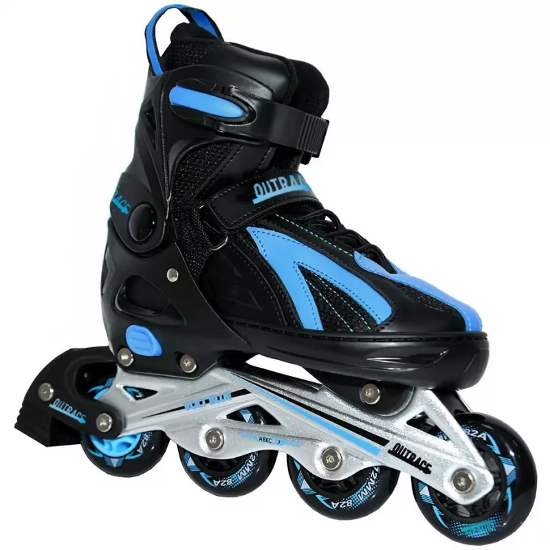 Outrace Volt Blue Inline-Skates verstellbar EU 40-43 Schwarz/Blau