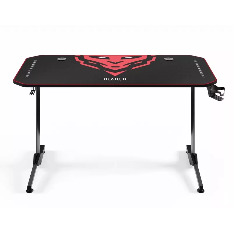 Diablo X-Mate 1400 Gaming-Schreibtisch 140 cm x 60 cm Schwarz