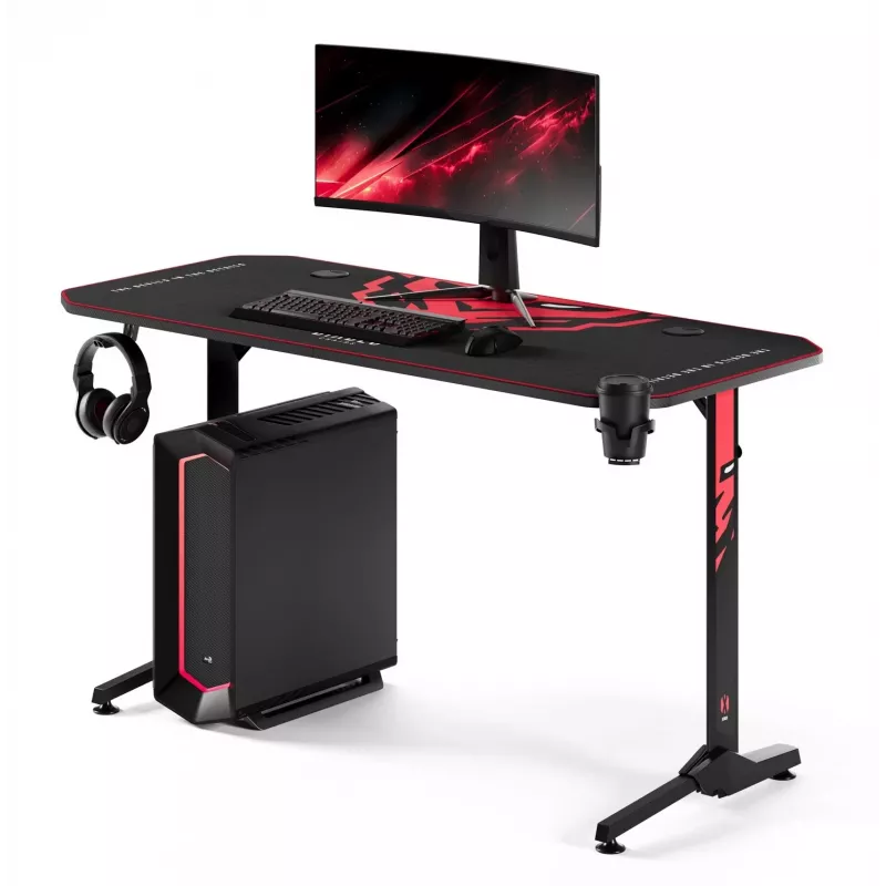 Diablo X-Mate 1400 Gaming-Schreibtisch 140 cm x 60 cm Schwarz