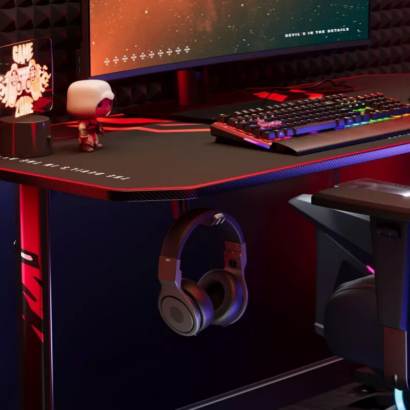 Diablo X-Mate 1400 Gaming-Schreibtisch 140 cm x 60 cm Schwarz