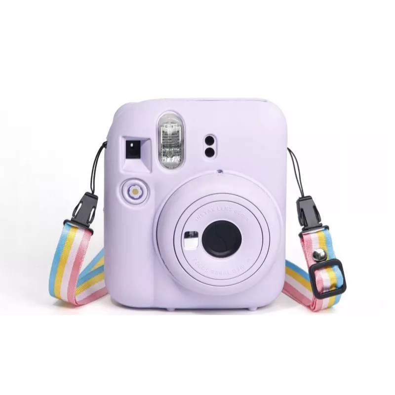 LOVEINSTANT Silikon-Schutzhülle für Fujifilm Instax Mini 12 – Lila