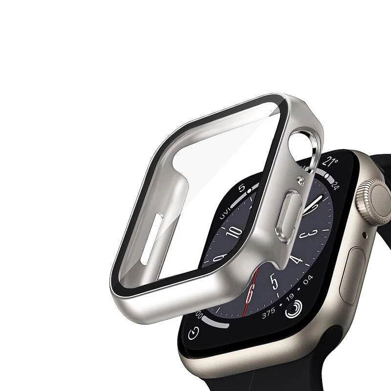 Crong Hybrid Watch Case mit gehärtetem Glas für Apple Watch 40mm - Starlight