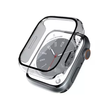 Crong Hybrid Watch Case mit gehärtetem Glas für Apple Watch 40mm - Transparent