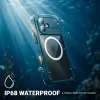 Crong Seal Cover wasserdichte Hülle IP68 für iPhone 16 Pro (Schwarz)