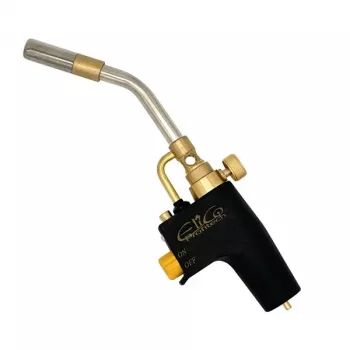 ELICO PROFITECH Gasbrenner AX1-022CGA | Piezo-Zündung, einstellbare Flamme, EN417 Butan